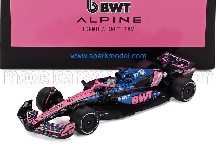 1:64 ALPINE F1 A525 Team Bwt Alpine №10 Japan Gp (2025) Pierre Gasly, Black Blue Pink - Y432