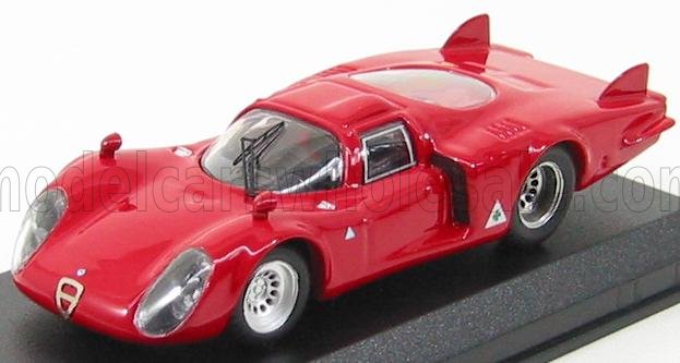 1:43 ALFA ROMEO 33.2 Coda Lunga Prova 1968, Red - 9251