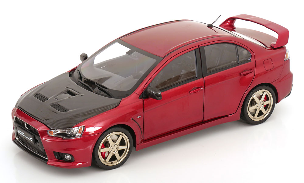 1:18 MITSUBISHI Lancer Evo X, red metallic carbon - 106022