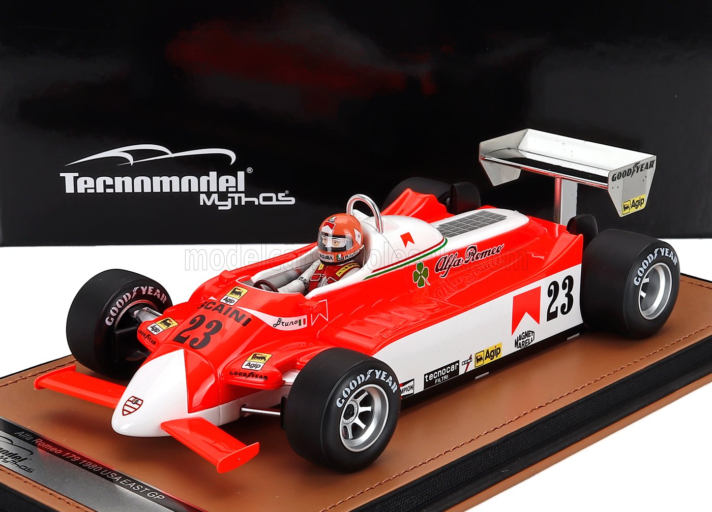 1:18 ALFA ROMEO F1 179 №23 East Usa Gp Bruno Giacomelli (with Pilot Figure) (1980) , White Red - TMD18-421B