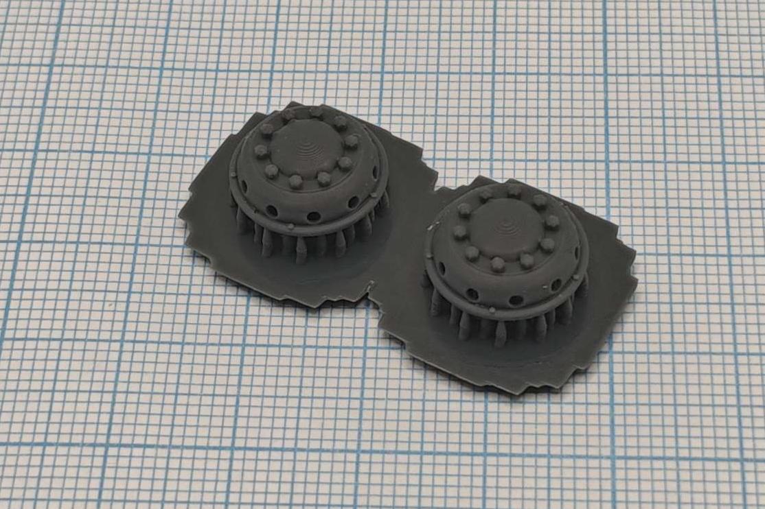 1:43 Колпак передний 22,5 неокрашенный, комплект 2 шт. (тип 3) - ST1727-025