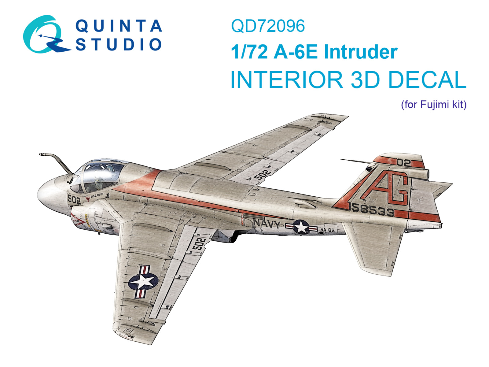 1:72 3D Декаль интерьера кабины A-6E Intruder (Fujimi) - QD72096