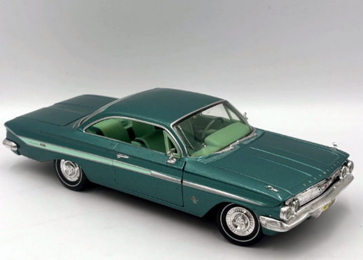 1:24 CHEVROLET Impala SS 409 (1961), Metallic Aqua - 658819101076