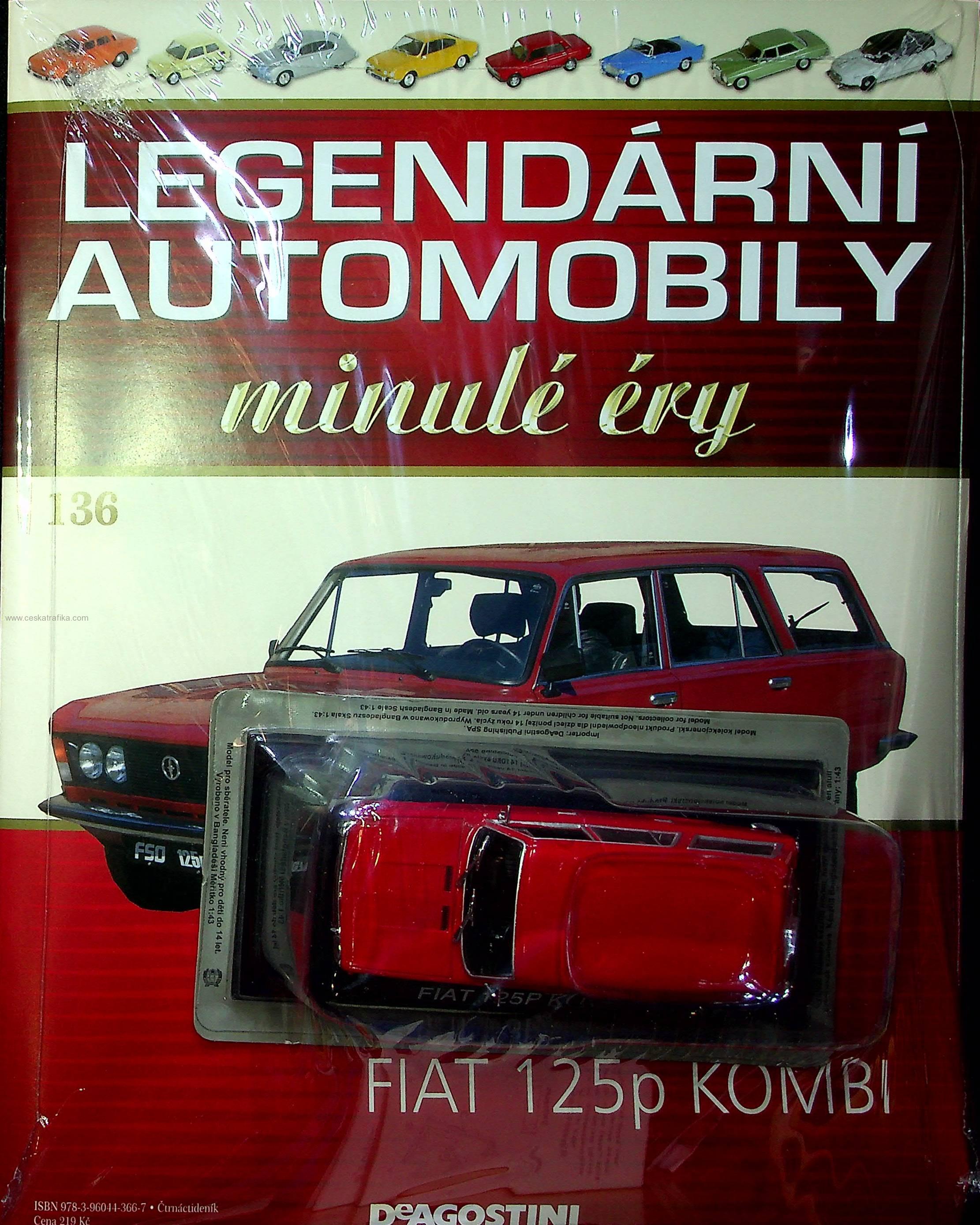 1:43 FIAT 125p KOMBI, Legendarni automobily minule ery 136 - LAME136