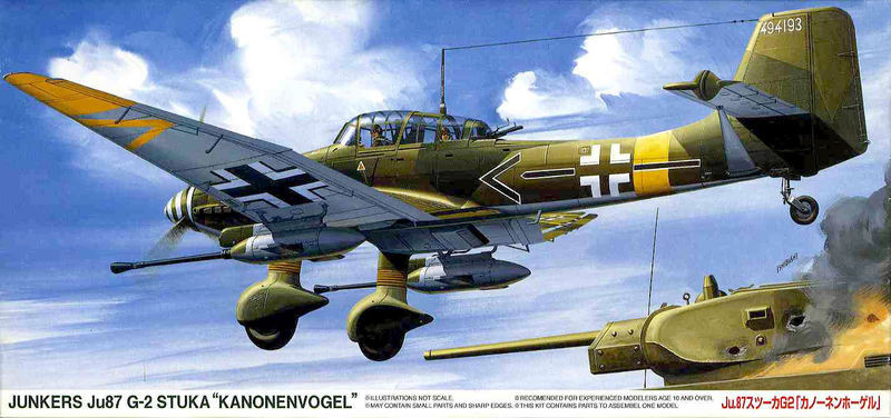 1:72 Сборная модель Junkers Ju87 G-2 Stuka 'Kanonenvogel' - 72061-F31-X1