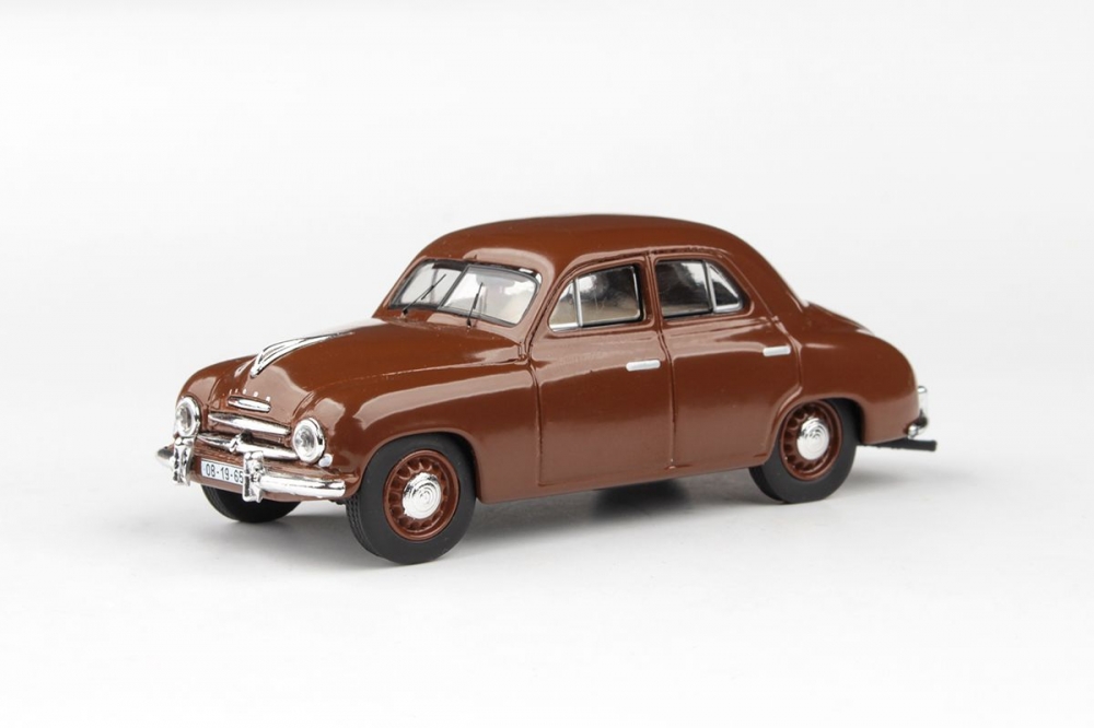 1:43 SKODA 1201 (1956)  Hnědá -  časopis - 711RF