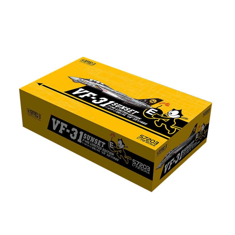 1:72 Сборная модель Истребитель F-14D VF-31 SUNSET (Limited Edition) - S7203