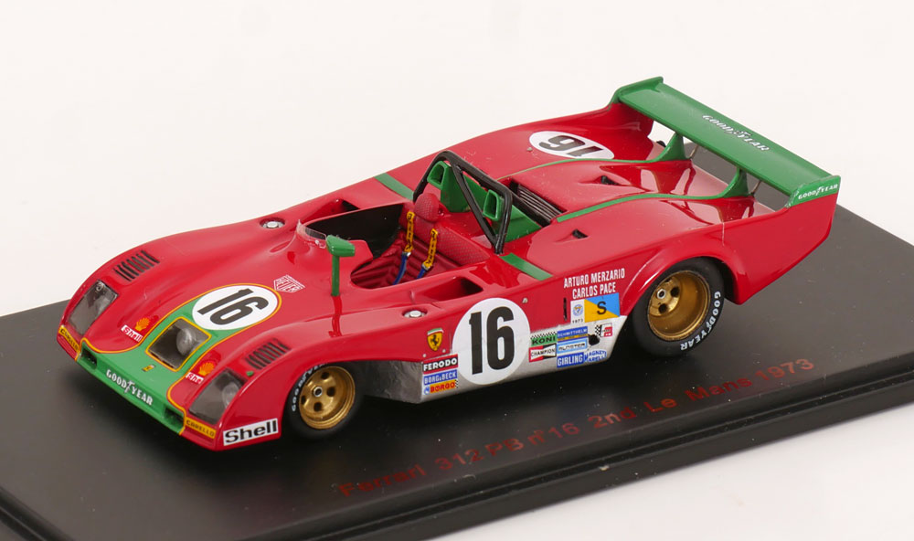 1:43 FERRARI 312 PB №16 24h Le Mans, Merzario/Pace (1973) - RL021