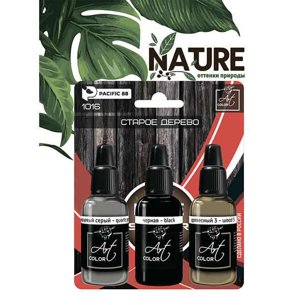 Набор красок Art color Старое дерево (Old wood), 3 шт. - 1016