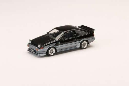 1:64 TOYOTA Sprinter Trueno GT APEX (AE86) Late Ver. JDM Style Carbon Bonnet, black/gray - HJ647052SG