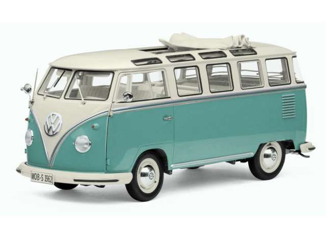 1:12 VOLKSWAGEN T1 Samba (1962), white/turquoise - 5087