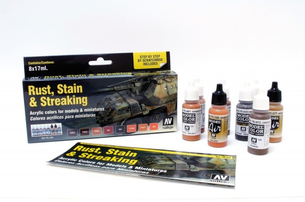 Набор Model Air Rust, Stain & Streaking (8цв.) - 70183