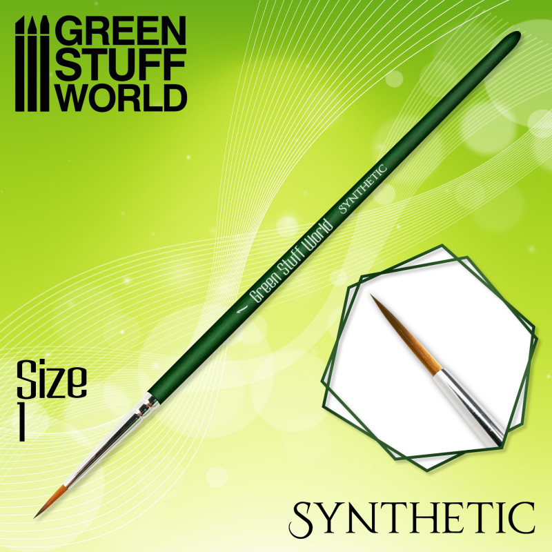 Кисть Синтетическая Размер 1 / GREEN SERIES Synthetic Brush - Size 1 - 2330