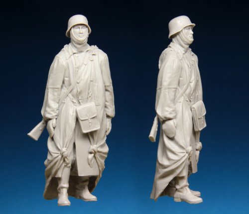 1:35 Сборная модель Фигура Немецкий пехотинец (зима) - 3587