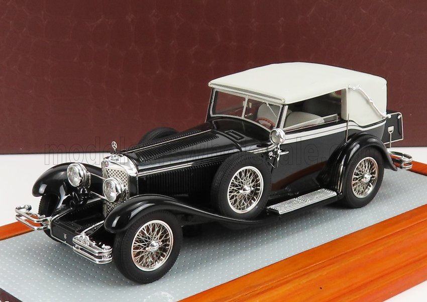 1:43 MERCEDES-BENZ 710ss Sn36269 Cabriolet Castagna Closed (1929) - Original Car, Black Grey - IL43162
