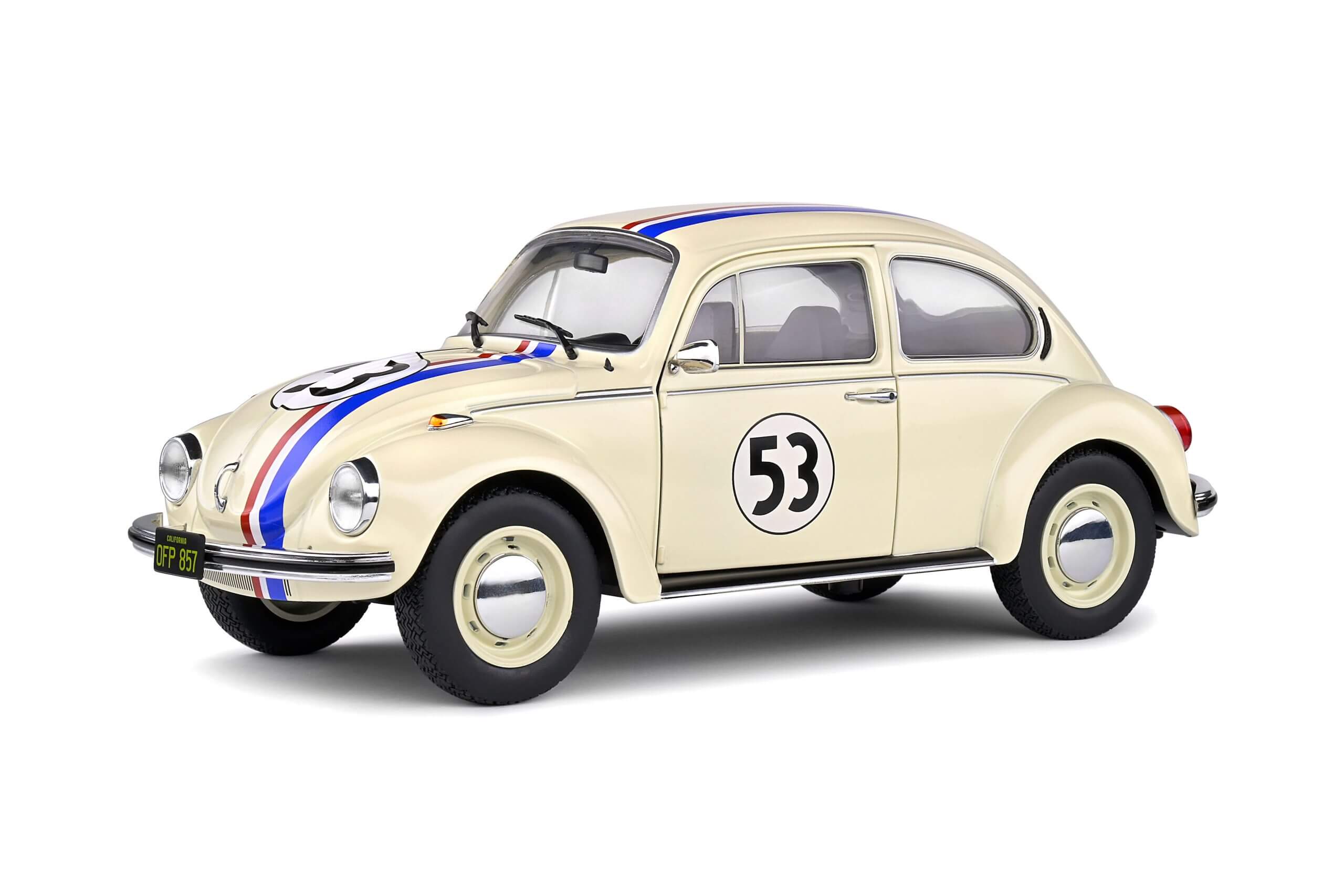 1:18 VOLKSWAGEN Beetle #53 Herbie бежевый - S1800505