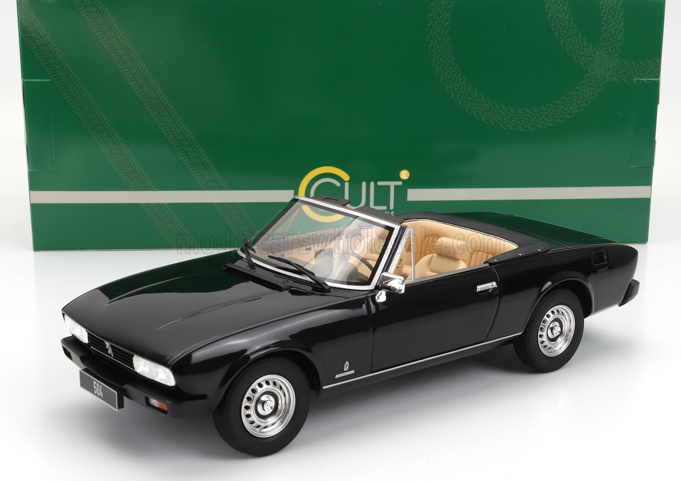 1:18 PEUGEOT 504 Cabriolet Open (1983), Black - CML192-3