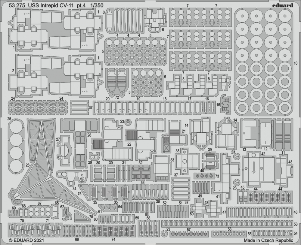 1:350 Фототравление USS Intrepid CV-11, 4 часть - 53275