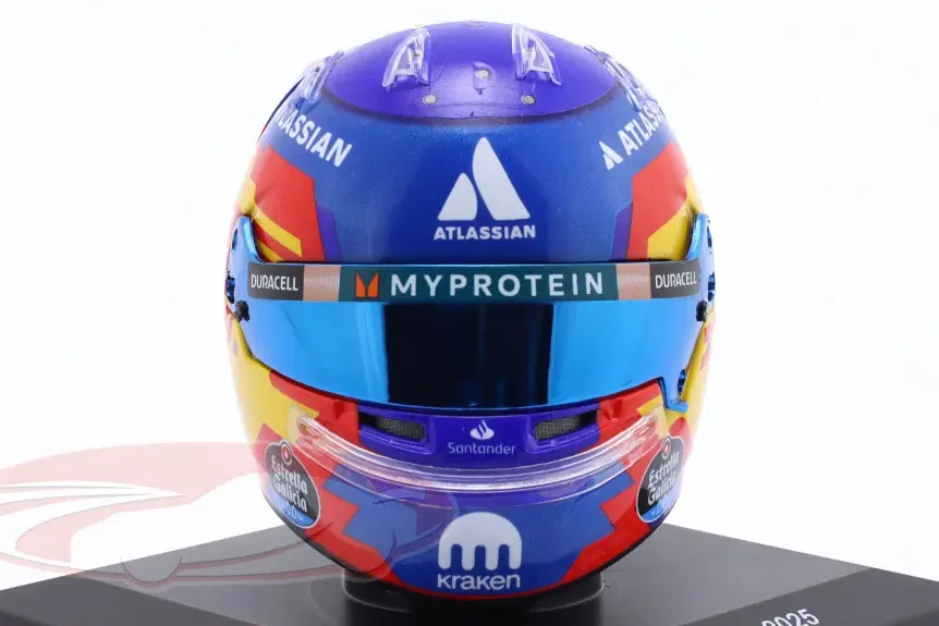 1:5 MINI HELMET Carlos Sainz jr. №55 Williams FW47 Racing Formula 1 (2025) - 5HF189