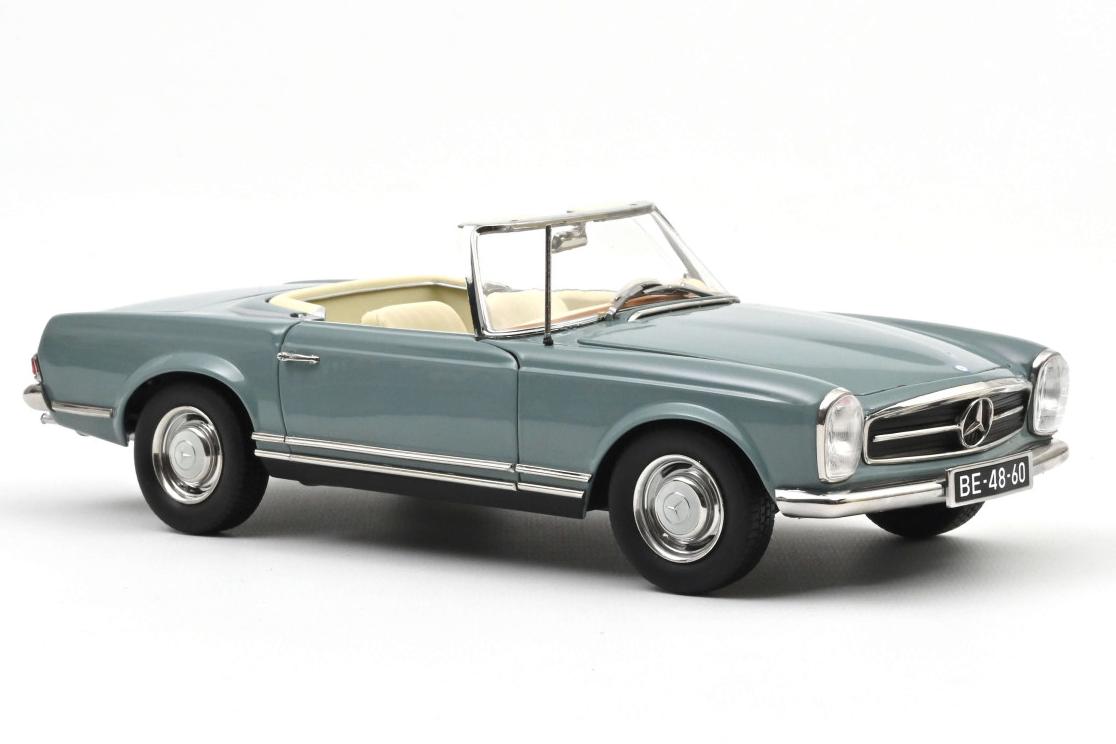 1:18 MERCEDES-BENZ 230SL 'Pagoda' Cabriolet (W113) (1963) Horizon Blue (из к/ф 'Достучаться до небес' 1997) - 183992