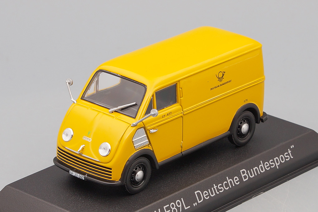 1:43 DKW F89L фургон 'Deutsche Bundespost' 1952, yellow - 820302
