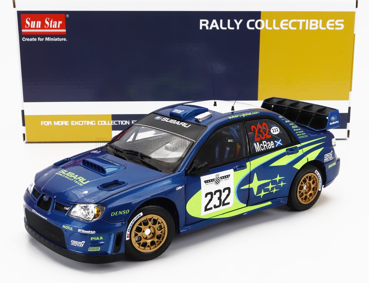 1:18 SUBARU Impreza Wrc07 №232 Rally Goodwood Festival Of Speed (2007) Colin Mcrae, Blu Yellow - 5583