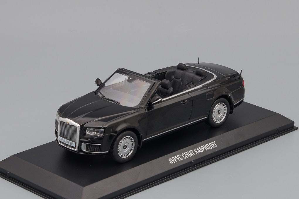 1:43 AURUS Senat Cabriolet, Автолегенды Новая эпоха 14, black - ALN014