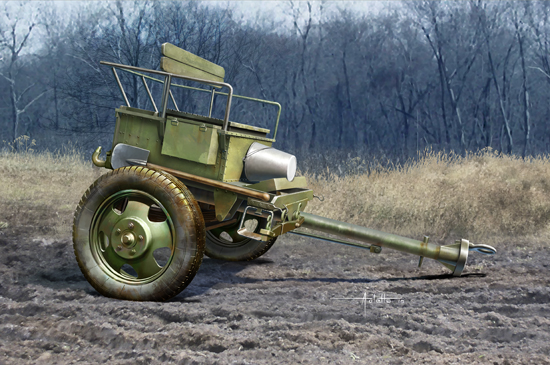1:35 Сборная модель Передок орудия советский 52-Р-353М мод.1942 - 02345