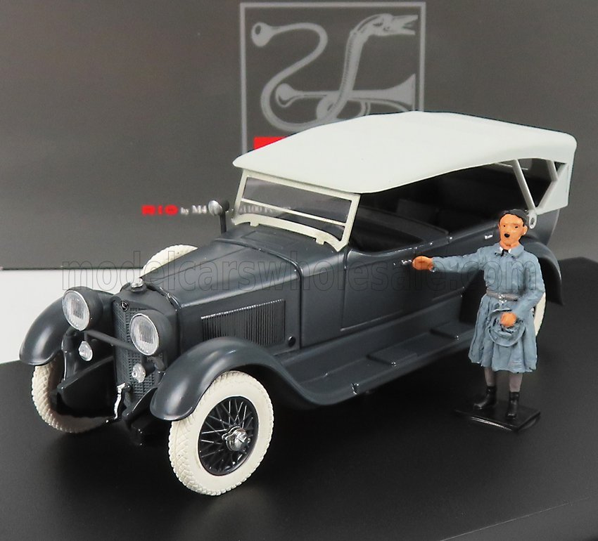 1:43 MERCEDES-BENZ 11/40 Cabriolet Closed (1924) - With Hitler Figure After His Release From Landsberg Fortress, Black - 4346/2P