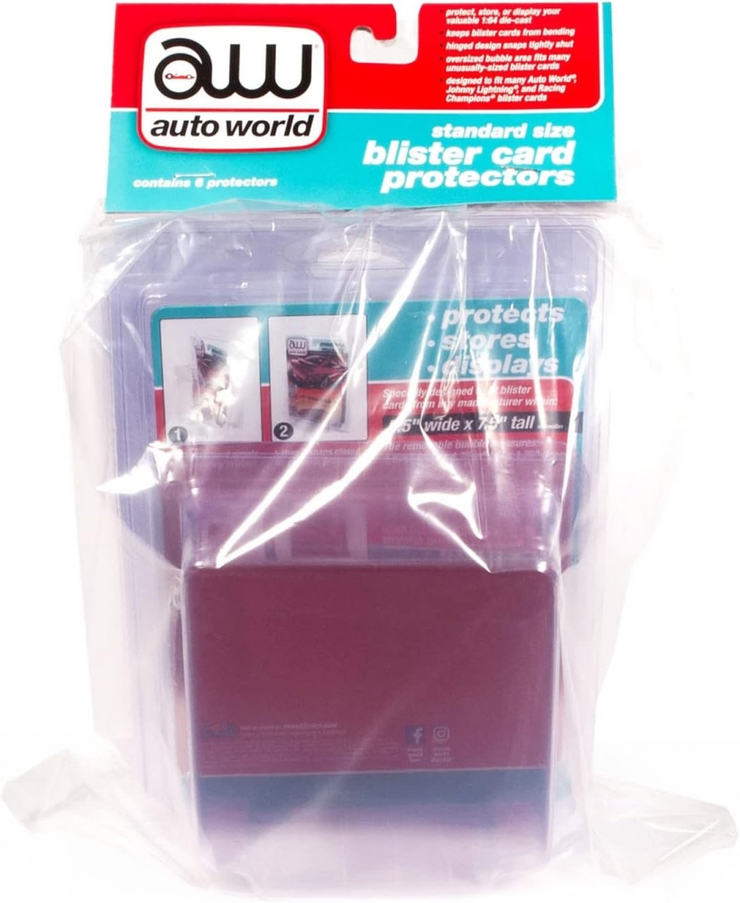 1:64 Защитный блистер Standard Size Blister Card Protector (6 шт) - AWDC023