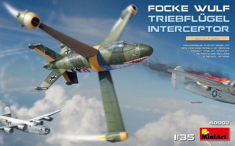1:35 Сборная модель Истребитель Focke-Wulf Triebflügel - 40002