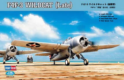 1:48 Сборная модель Самолет F4F-3 Wildcat (Late) - 80327