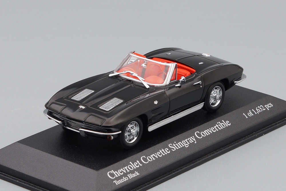 1:43 CHEVROLET Corvette Cabriolet (1963), black - 400142830