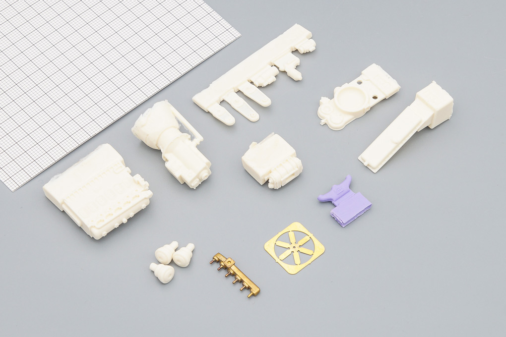 1:43 Сборная модель Двигатель ЯАЗ-М206А (ЯАЗ-210, КРАЗ-219, КРАЗ-221 / 222, КРАЗ-214) - UMI012