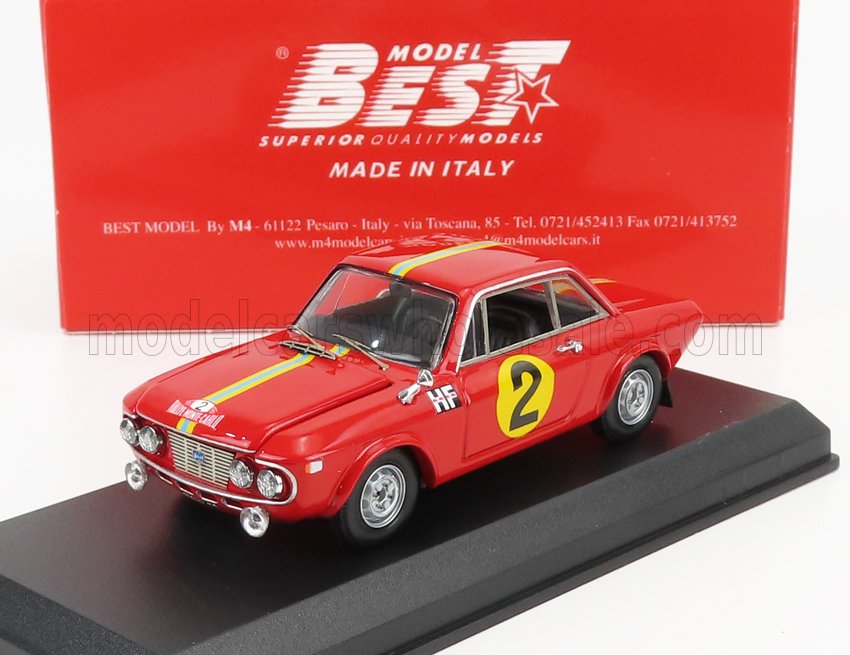 1:43 LANCIA Fulvia 1.3 Hf Coupe N2 Rally Montecarlo (1967) S.Munari - G.Harris, red - 9818