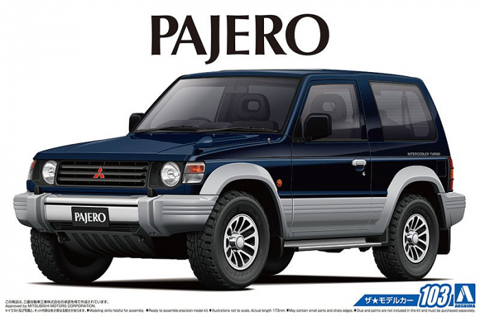 1:24 Сборная модель Mitsubishi Pajero Metal Top Wide V24WG '91 - 05697