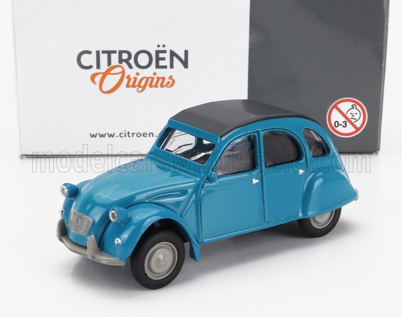1:64 CITROEN 2cv Cabriolet Closed (1978), Blue - AMC0191027-BLUE