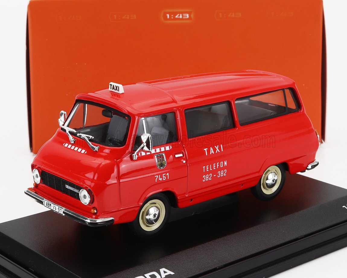 1:43 SKODA 1203 Minibus Taxi (1974), Red - 705XD04