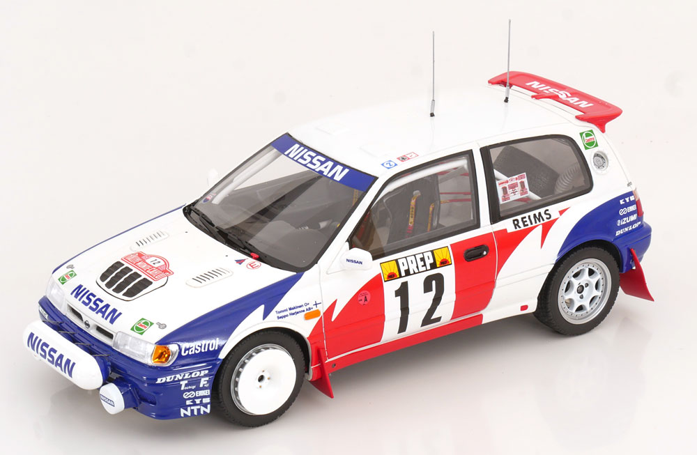 1:18 NISSAN Sunny GTI-R No 12  Rally Monte Carlo, Makinen/Harjanne (1992) - OT461