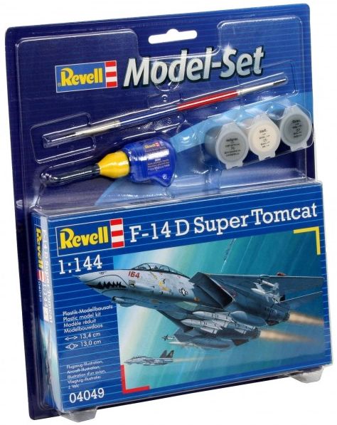 1:144 Сборная модель Американский истребитель Grumman F-14D Super Tomcat (подарочный набор) - 64049