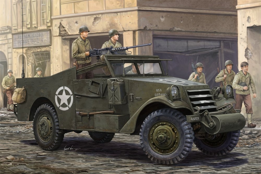 1:35 Сборная модель БТР U.S. M3A1 'White Scout Car' Late Production - 82452