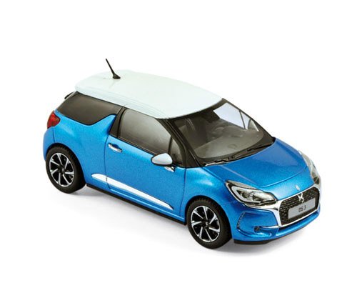 1:43 CITROËN DS3 (рестайлинг) 2016 Belle Ile Blue - 155261