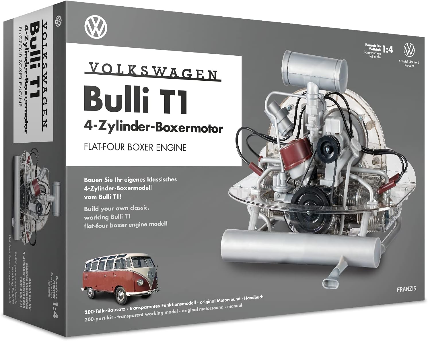 1:4 Сборная модель двигатель VOLKSWAGEN Bulli T1 4-цилиндра-Boxermotor (1950) - 67152