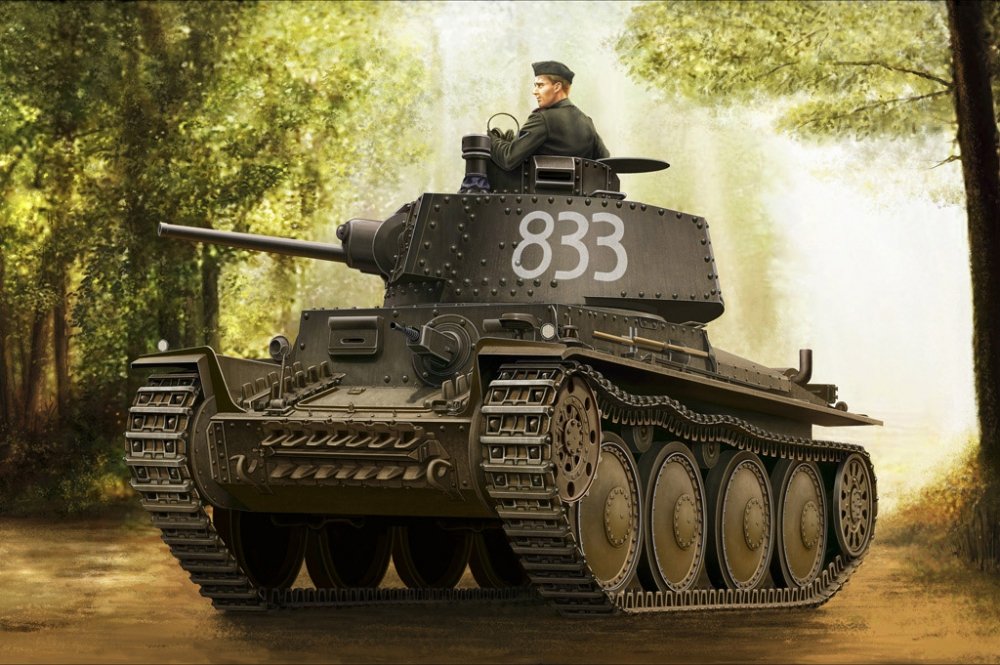 1:35 Сборная модель German Panzer Kpfw.38(t) Ausf.E/F - 80136