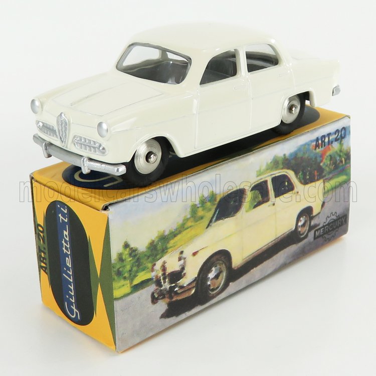 1:48 ALFA ROMEO Giulietta Ti (1960), White - MERATCOLL043