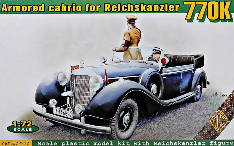 1:72 Сборная модель MB-770K Ottener Tourenwagen - armoured cabriolet - 72577