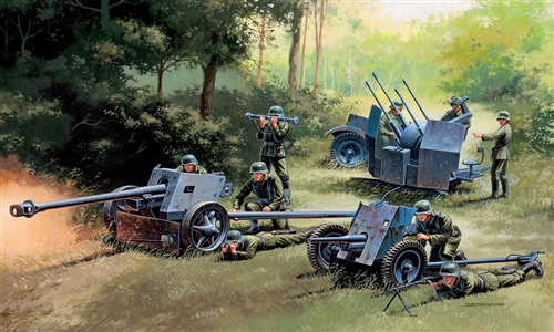 1:72 Сборная модель Немецкие орудия PAK35 - PAK40 - FLAK38 - 7026