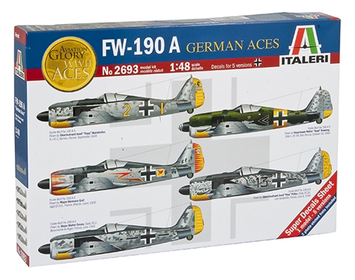 1:48 Сборная модель Самолет FW 190 A “German Aces” - 2693-X1