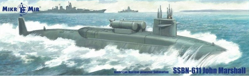 1:350 Сборная модель SSBN-611 John Marshall - 350-043