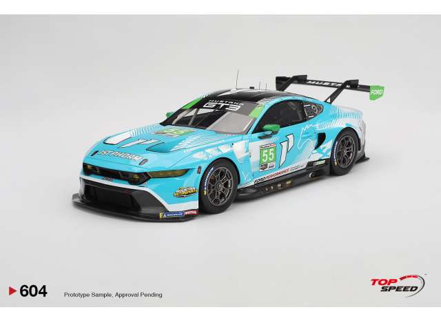 1:18 Ford Mustang GT3 #55 Proton Competition Daytona 24 hrs, blue/white 2024 - TS0604